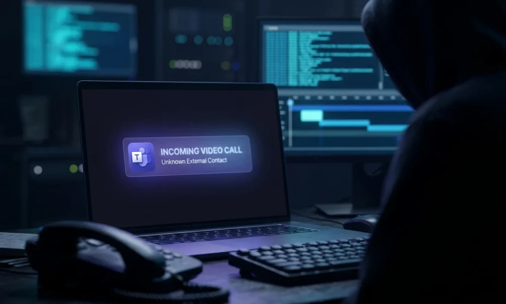 Microsoft Teams helpdesk vishing attack and Unified Audit Log forensic investigation explained.