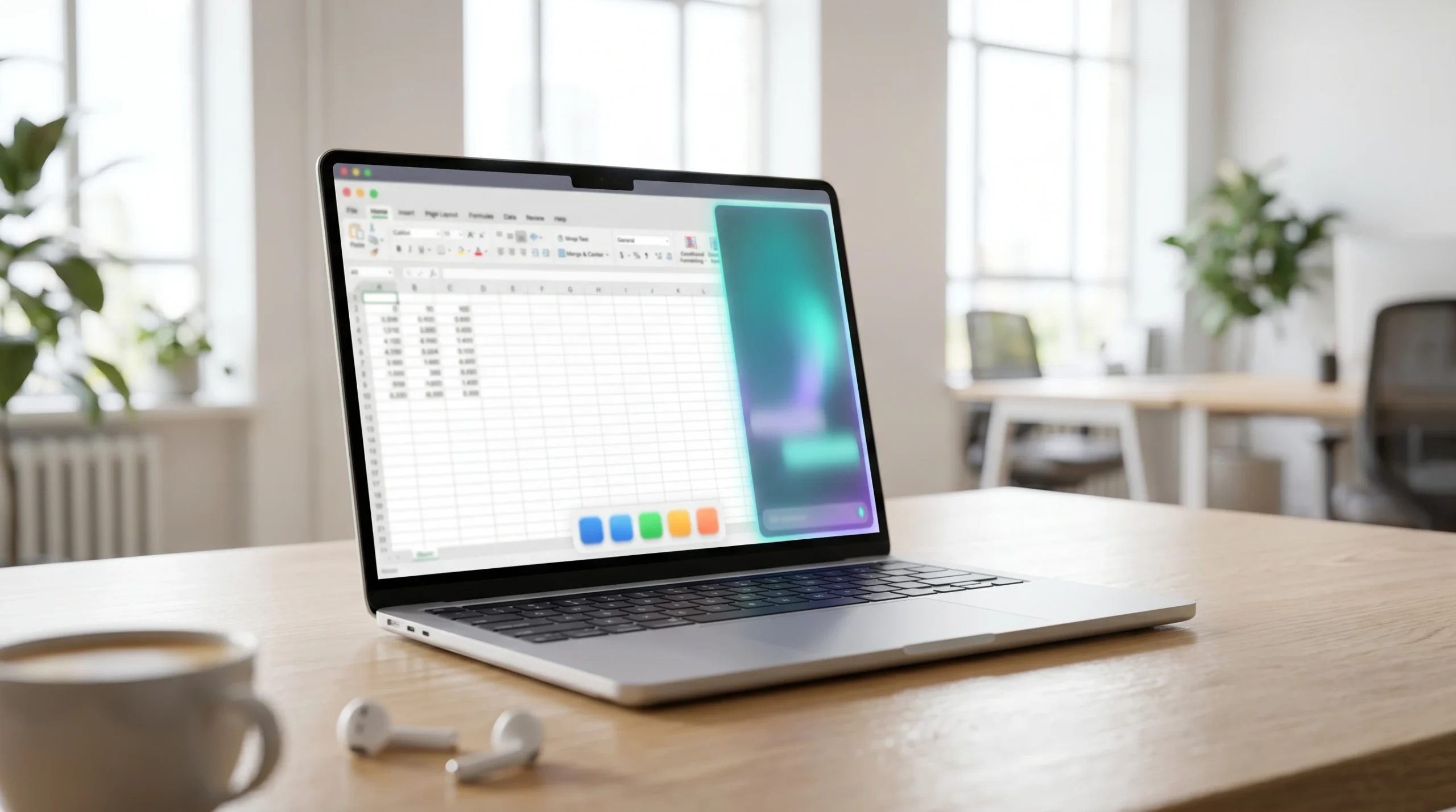 Perplexity Computer AI add-in inside Microsoft Office Word Excel and Outlook apps.
