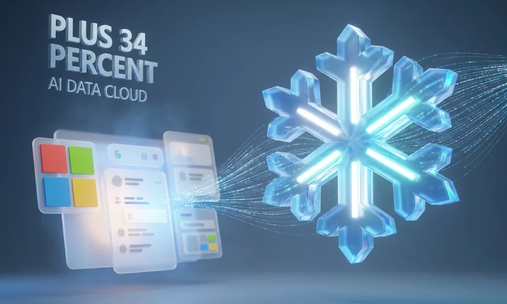 Snowflake Cortex AI agents arriving inside Microsoft 365 Copilot and Teams workflows.