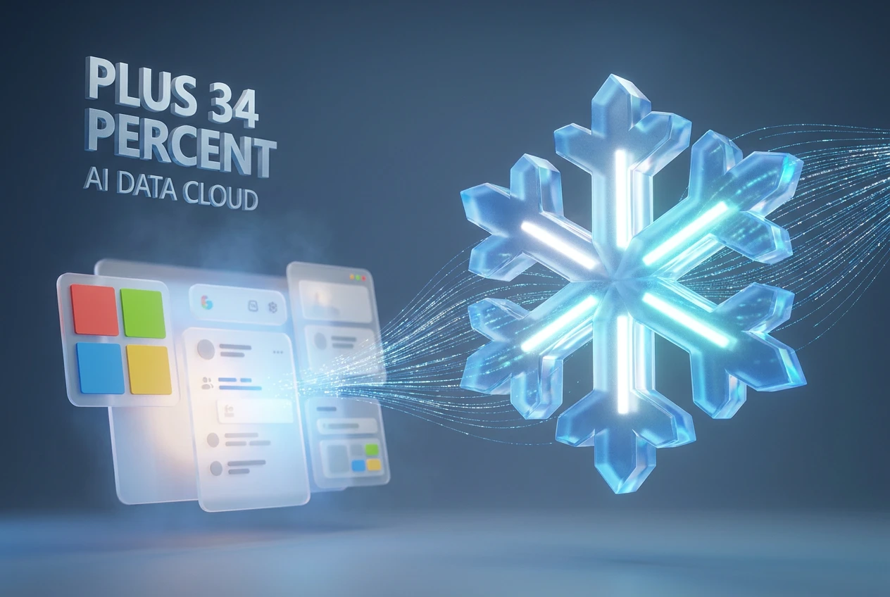 Snowflake Cortex AI agents arriving inside Microsoft 365 Copilot and Teams workflows.