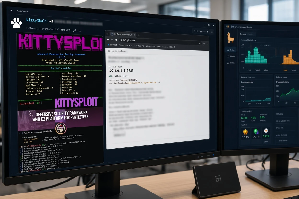 KittySploit pentest framework local Ollama attack agent