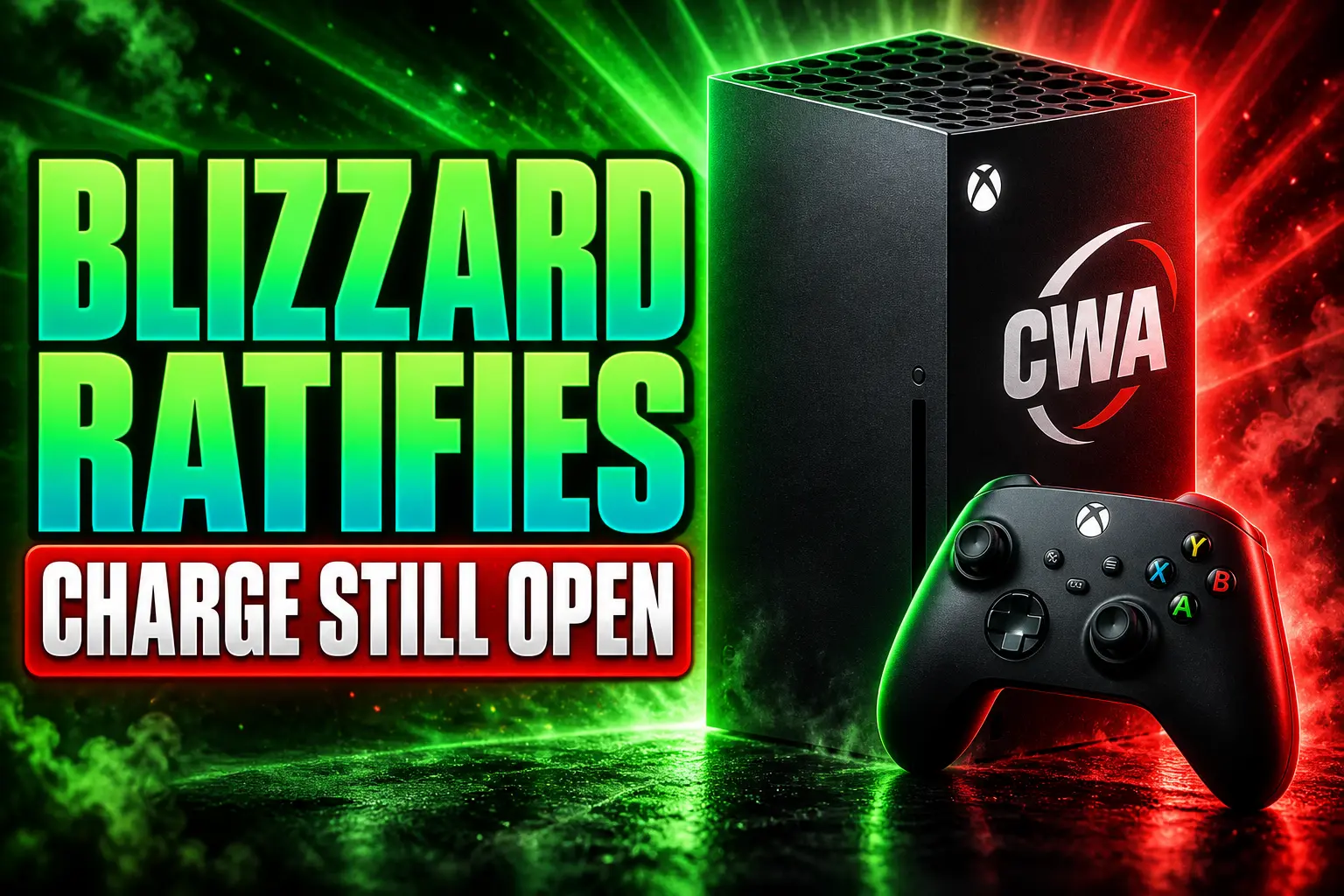 Blizzard CWA contract Xbox NLRB charge still open