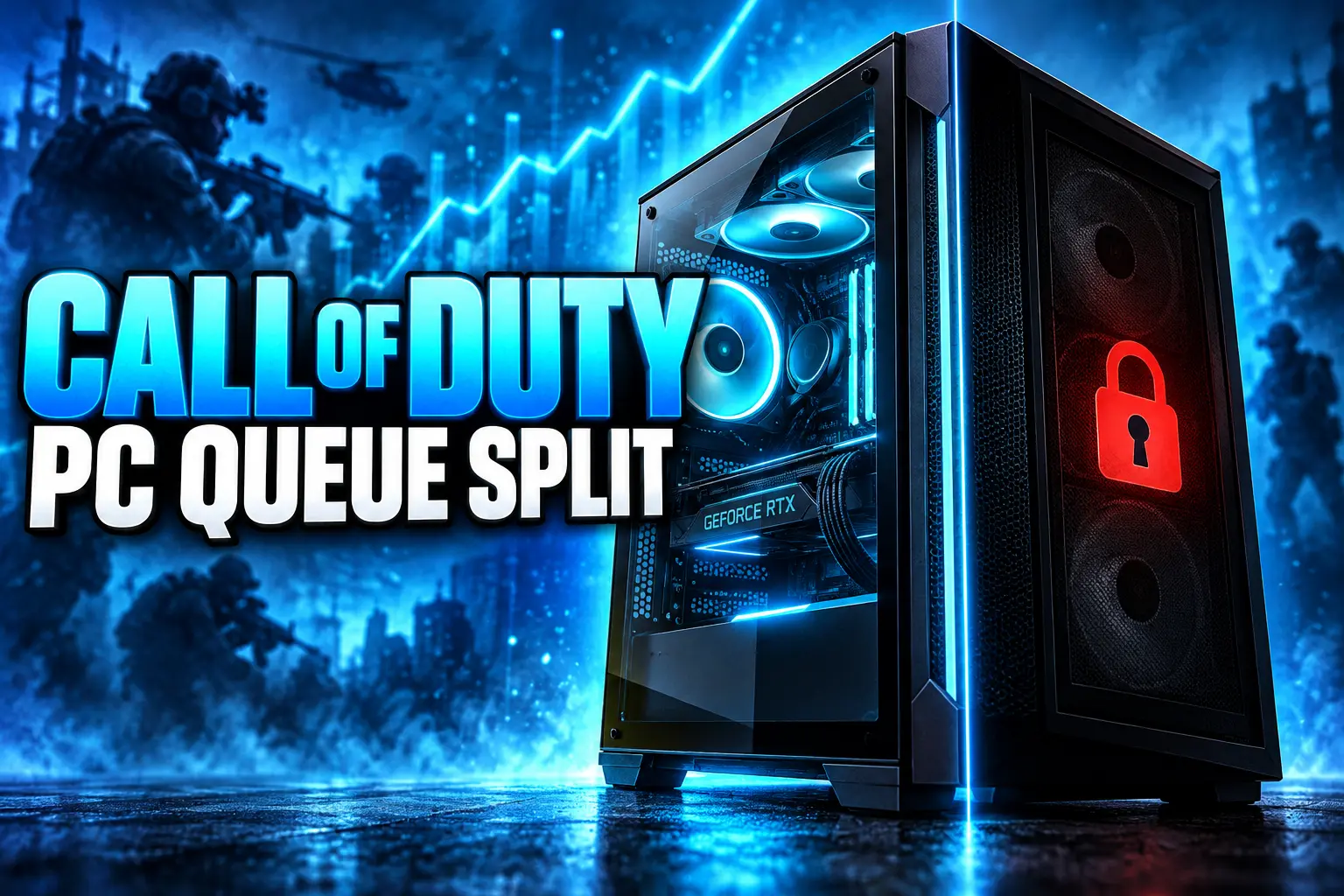 Call of Duty Azure check splits PC queue