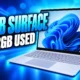 Microsoft 8GB Surface Laptop uses 4.2GB RAM