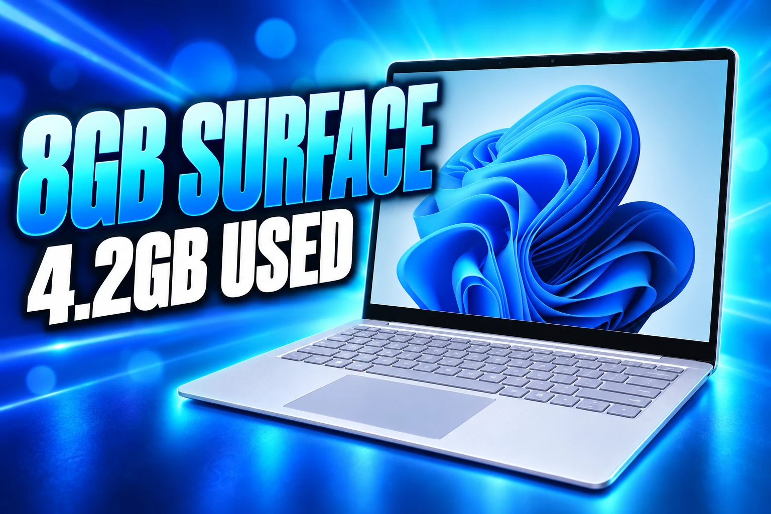 Microsoft 8GB Surface Laptop uses 4.2GB RAM