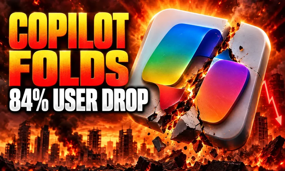 Microsoft Copilot folds after 84% daily user drop