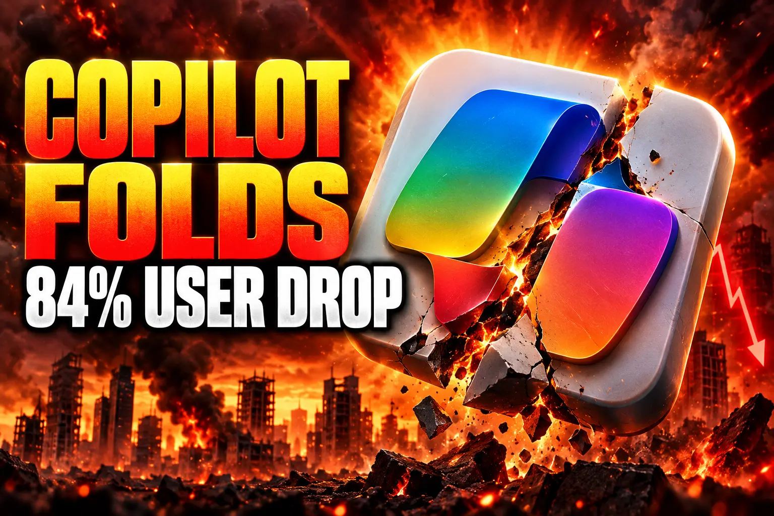 Microsoft Copilot folds after 84% daily user drop