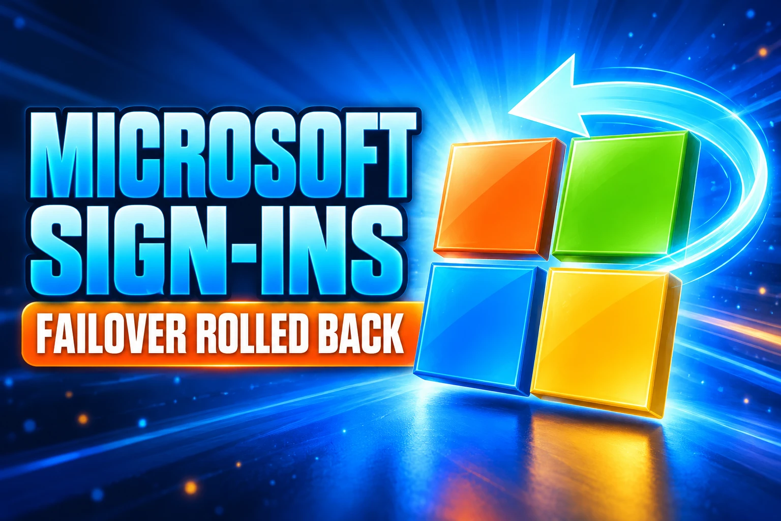Microsoft Sign-Ins failover rolled back June 2026