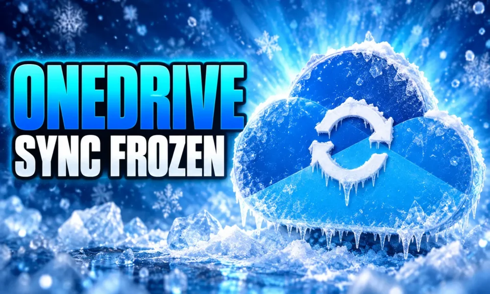 OneDrive sync frozen older Windows 10 21H2
