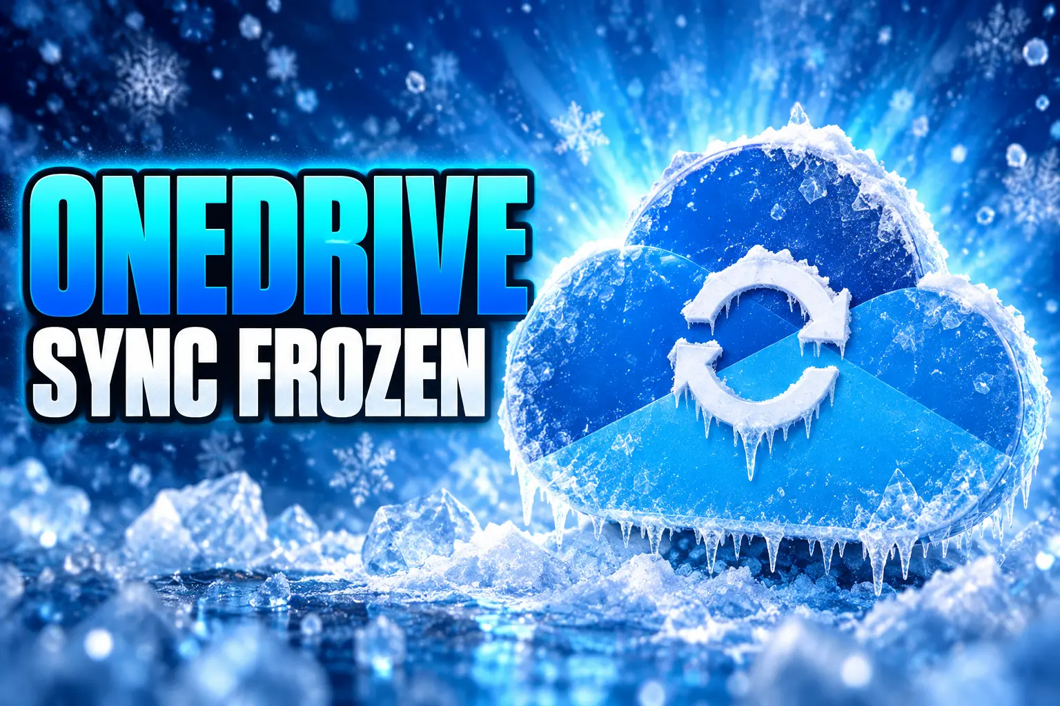 OneDrive sync frozen older Windows 10 21H2