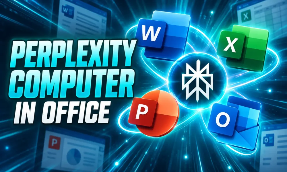Perplexity Computer native add-in Word Excel Outlook