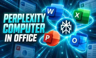 Perplexity Computer native add-in Word Excel Outlook