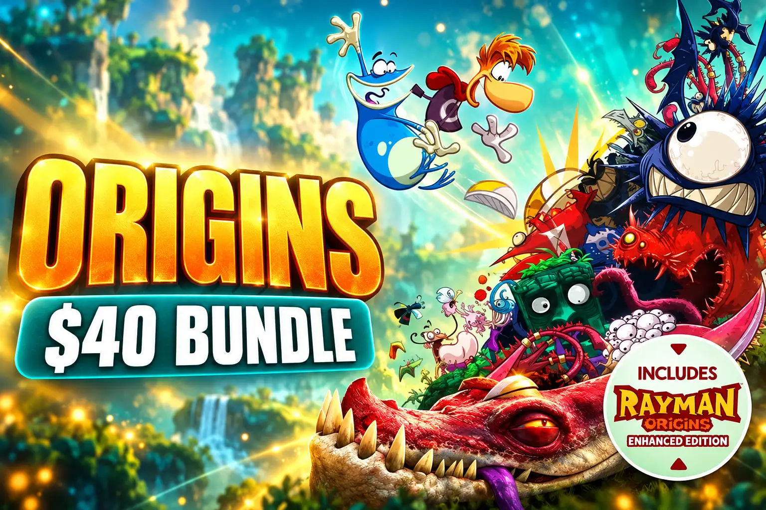 Rayman Origins Enhanced Edition $40 Retold bundle