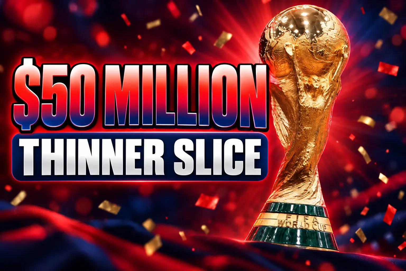 Spain $50 million World Cup winner cheque thinner slice