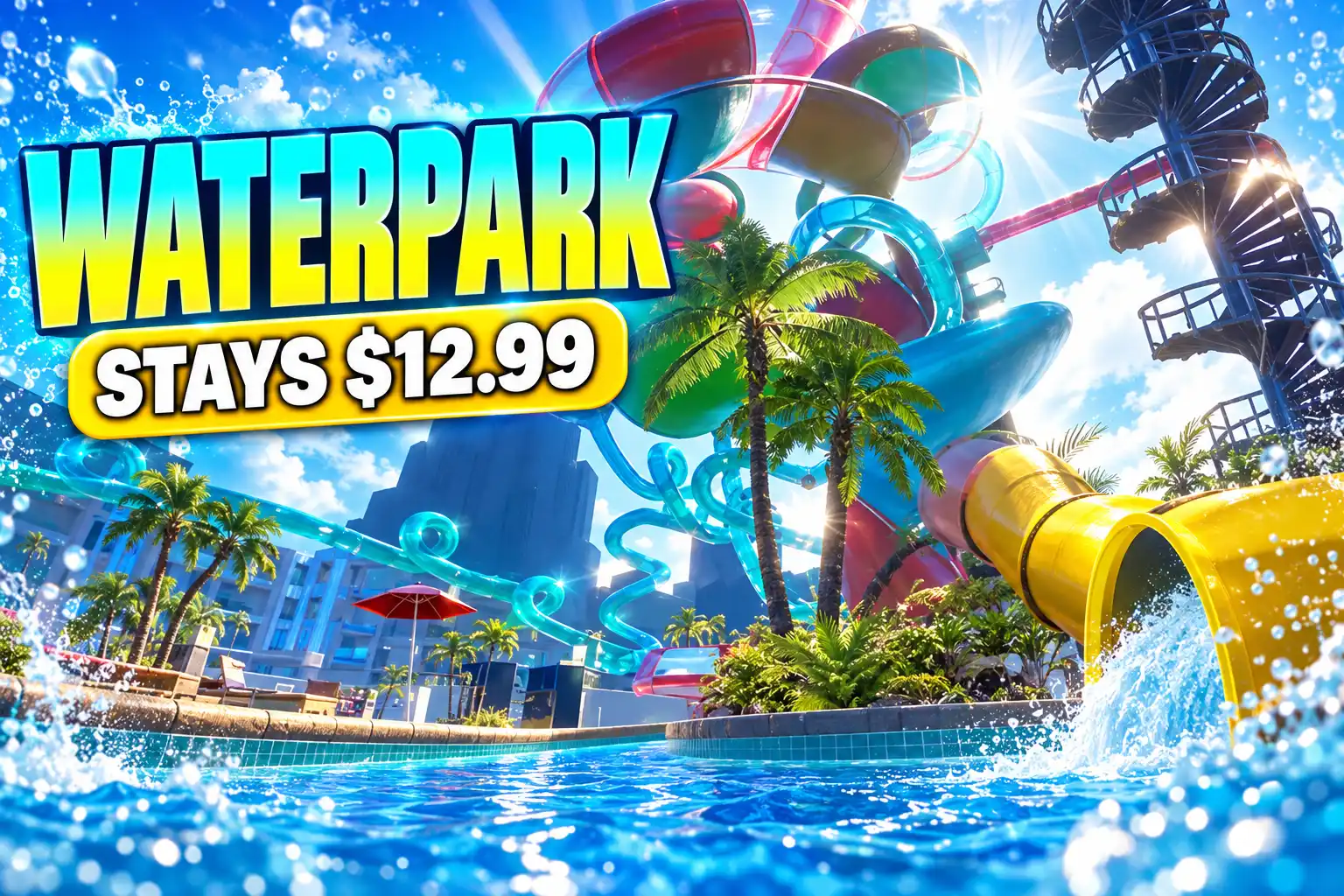 Waterpark Simulator stays $12.99 after 1.0