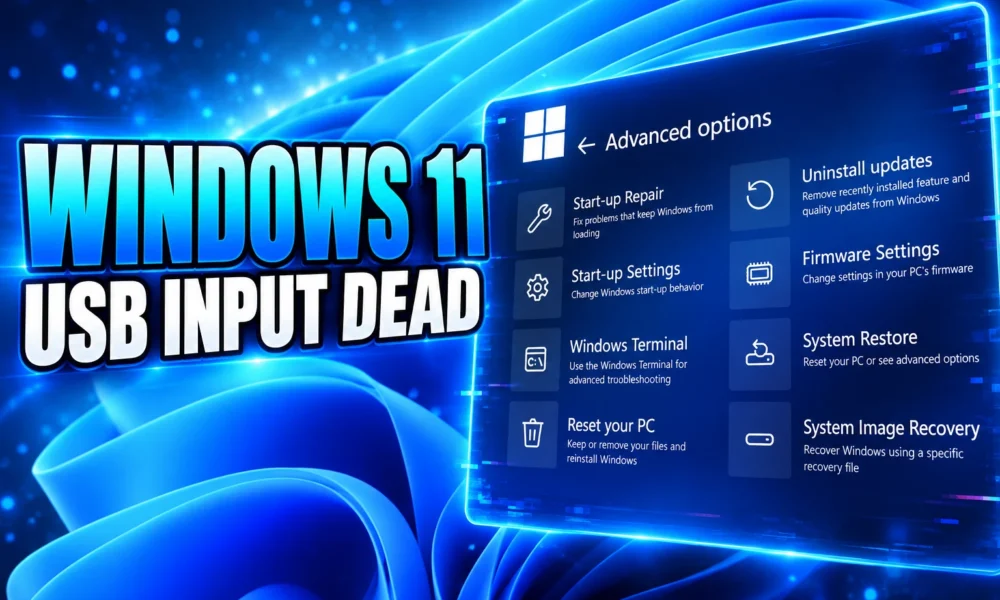 Windows 11 WinRE USB keyboard mouse dead KB5066835