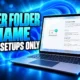 Windows 11 custom user folder name new setup