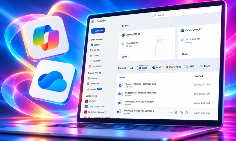 Copilot Suggested Rename OneDrive web June 2026