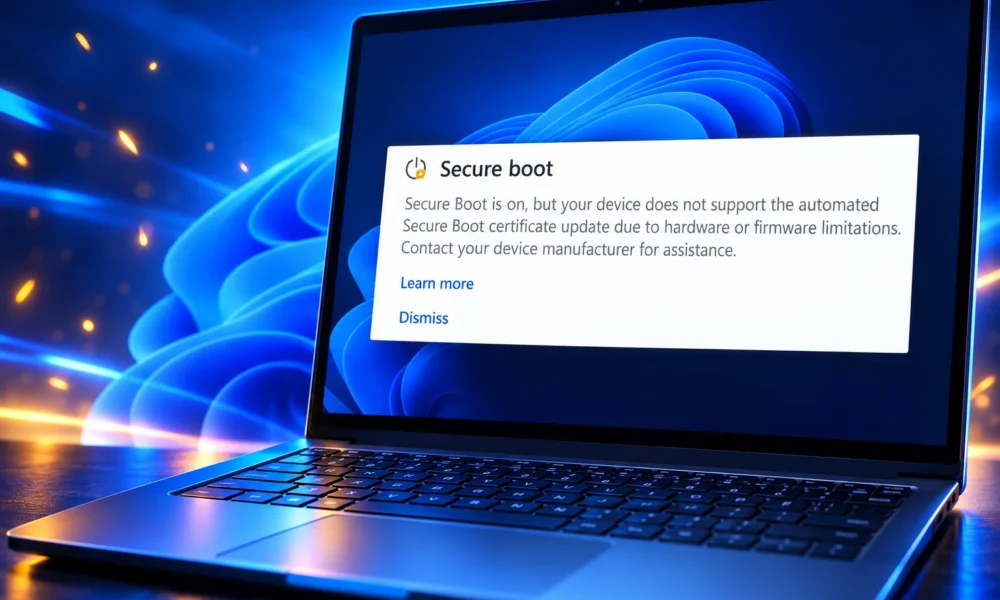 Microsoft cannot write Secure Boot firmware certificates