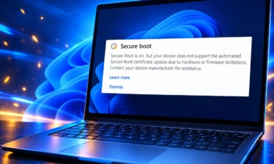 Microsoft cannot write Secure Boot firmware certificates
