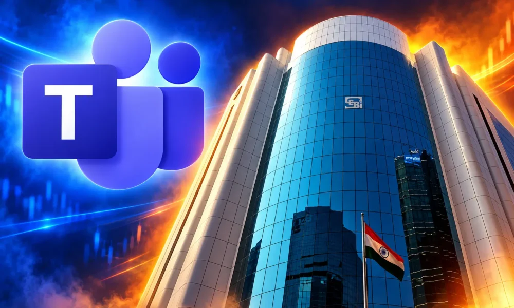 SEBI boss scam Microsoft Teams Jaipur 6.80 crore