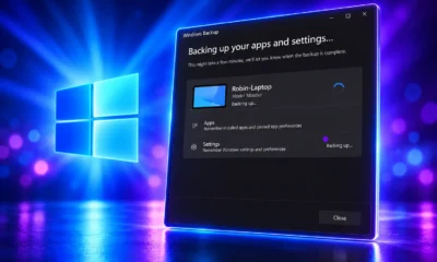 Windows 11 26H2 settings backup default