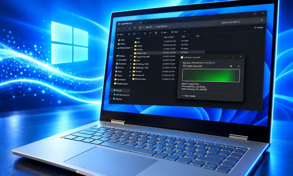 Windows 11 File Explorer 30 percent delete claim
