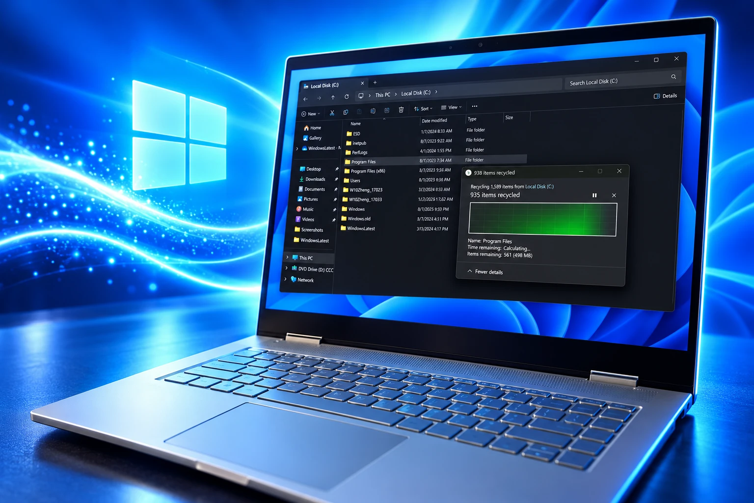 Windows 11 File Explorer 30% delete claim narrowed