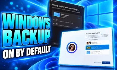 Windows 11 26H2 settings backup default Entra devices