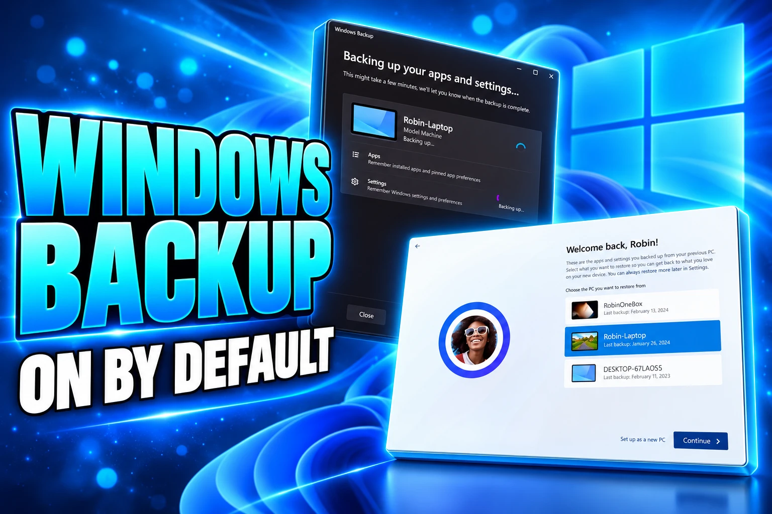Windows 11 26H2 settings backup default Entra devices